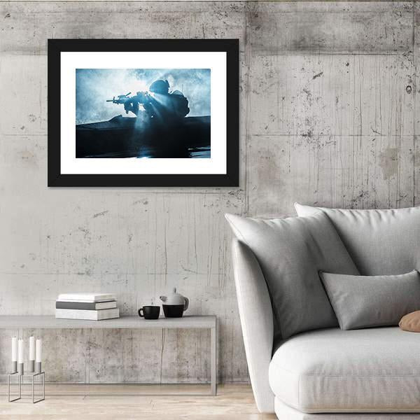 Special Forces Marine Operators Canvas Wall Art-3 Horizontal-Gallery Wrap-25" x 16"-Tiaracle