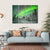 Spectacular Aurora Borealis In Winter Canvas Wall Art-1 Piece-Gallery Wrap-36" x 24"-Tiaracle