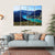 Spectacular Cliff With River Flow Canvas Wall Art-4 Horizontal-Gallery Wrap-34" x 24"-Tiaracle