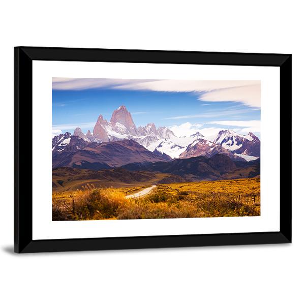 Spectacular View On Fitz Roy Mount Canvas Wall Art-3 Horizontal-Gallery Wrap-25" x 16"-Tiaracle