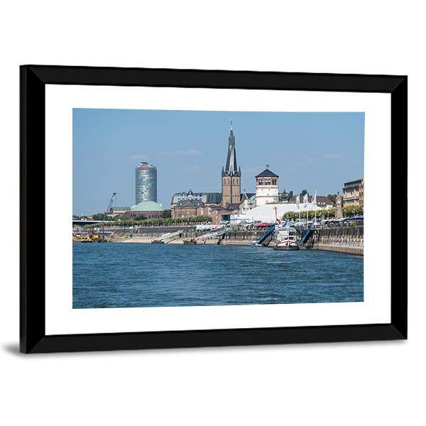 Spectecular View On The Rhine Promenade Canvas Wall Art-3 Horizontal-Gallery Wrap-25" x 16"-Tiaracle