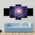 Spiral Galaxy Illustration Of Milky Way Canvas Wall Art-3 Horizontal-Gallery Wrap-37" x 24"-Tiaracle