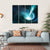 Spiral Nebula And Light Ray Canvas Wall Art-4 Horizontal-Gallery Wrap-34" x 24"-Tiaracle