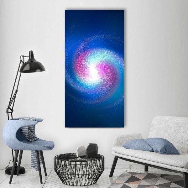 Spiral Nebula Vertical Canvas Wall Art-1 Vertical-Gallery Wrap-12" x 24"-Tiaracle