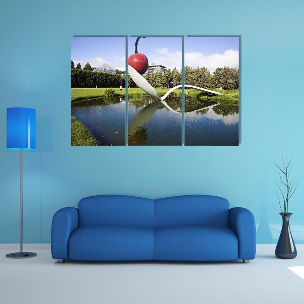 Spoonbridge And Cherry Canvas Wall Art-3 Horizontal-Gallery Wrap-37" x 24"-Tiaracle