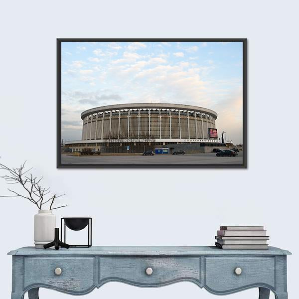 Sports And Concert Complex In Russia Canvas Wall Art-1 Piece-Floating Frame-24" x 16"-Tiaracle