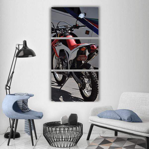 Sports Bike Vertical Canvas Wall Art-3 Vertical-Gallery Wrap-12" x 25"-Tiaracle