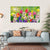Spring Flowers Daffodils And Tulips Canvas Wall Art-5 Horizontal-Gallery Wrap-22" x 12"-Tiaracle