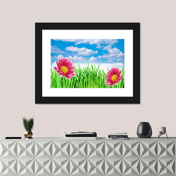 Spring Flowers Vertical Canvas Wall Art-3 Vertical-Gallery Wrap-12" x 25"-Tiaracle