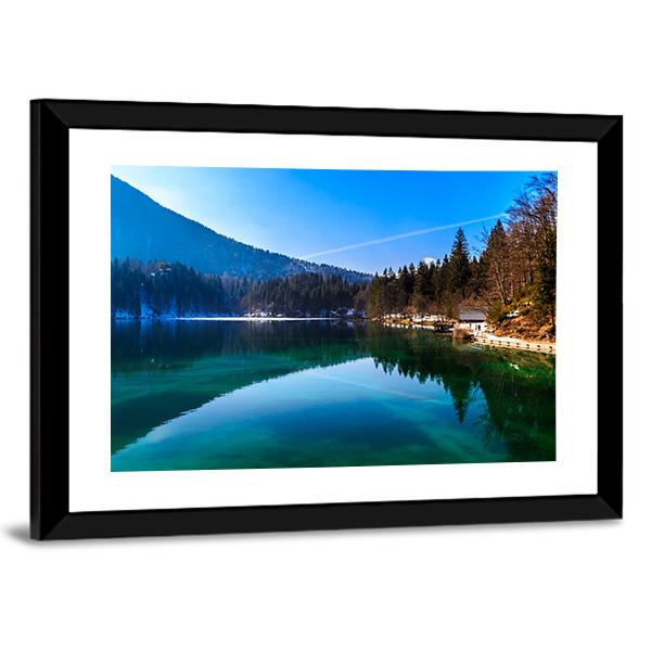 Spring In The Alpine Lake Canvas Wall Art-3 Horizontal-Gallery Wrap-25" x 16"-Tiaracle