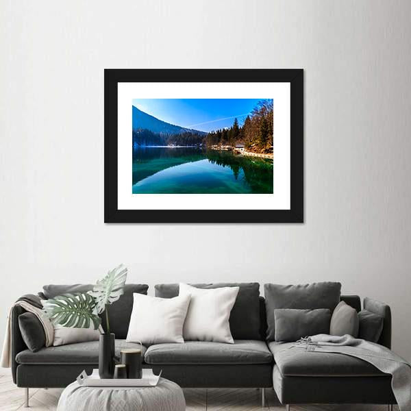 Spring In The Alpine Lake Canvas Wall Art-3 Horizontal-Gallery Wrap-25" x 16"-Tiaracle