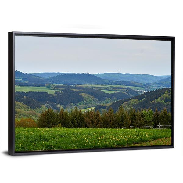 Spring In The Eifel Canvas Wall Art-3 Horizontal-Gallery Wrap-25" x 16"-Tiaracle