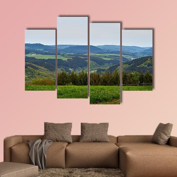 Spring In The Eifel Canvas Wall Art-4 Pop-Gallery Wrap-50" x 32"-Tiaracle