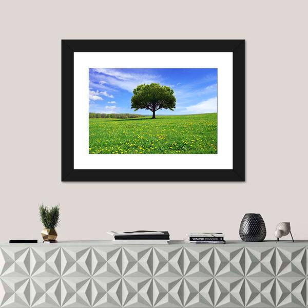 Spring Landscape Canvas Wall Art-1 Piece-Framed Print-20" x 16"-Tiaracle