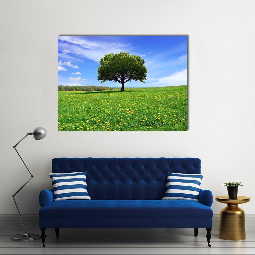 Spring Landscape Canvas Wall Art-1 Piece-Gallery Wrap-48" x 32"-Tiaracle