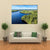 Spring Landscape Over Swedish Lake Canvas Wall Art-1 Piece-Gallery Wrap-48" x 32"-Tiaracle