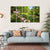 Spring Landscape With Pond And Rhododendron Canvas Wall Art-5 Horizontal-Gallery Wrap-22" x 12"-Tiaracle
