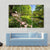 Spring Landscape With Pond And Rhododendron Canvas Wall Art-3 Horizontal-Gallery Wrap-37" x 24"-Tiaracle