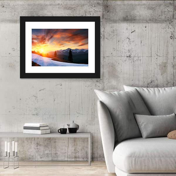 Spring Landscape With The Cloudy Sky Canvas Wall Art-3 Horizontal-Gallery Wrap-25" x 16"-Tiaracle