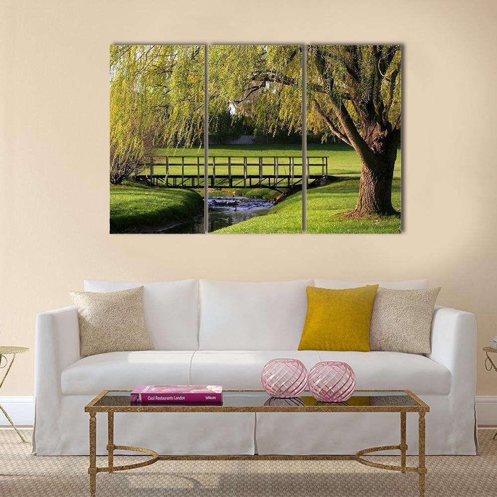 Spring Scene Canvas Wall Art-3 Horizontal-Gallery Wrap-37" x 24"-Tiaracle