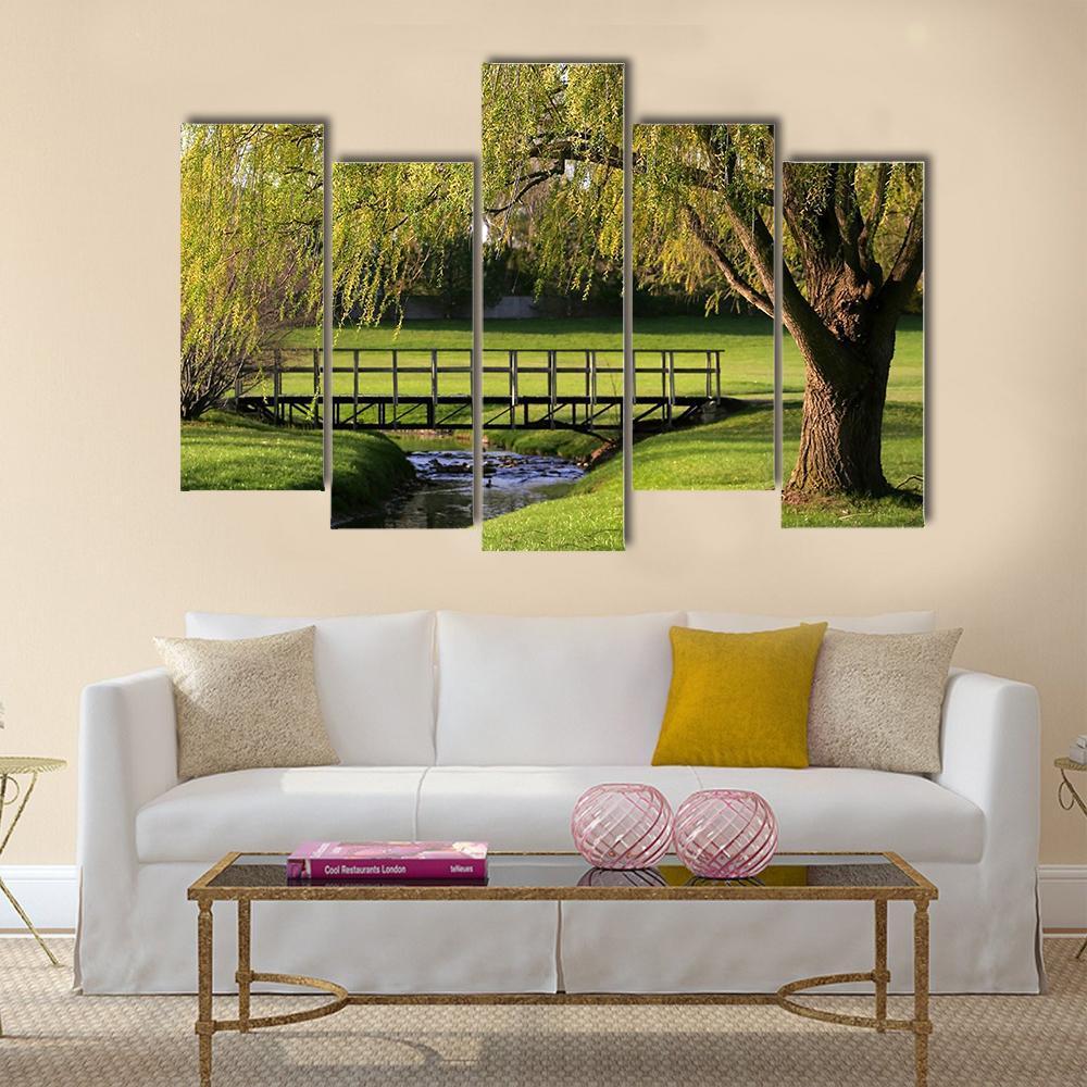 Spring Scene Canvas Wall Art-1 Piece-Gallery Wrap-48" x 32"-Tiaracle