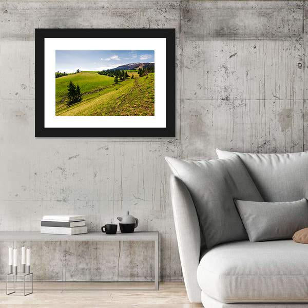 Spring Scenery Of Borzhava Mountain Ridge Canvas Wall Art-3 Horizontal-Gallery Wrap-25" x 16"-Tiaracle