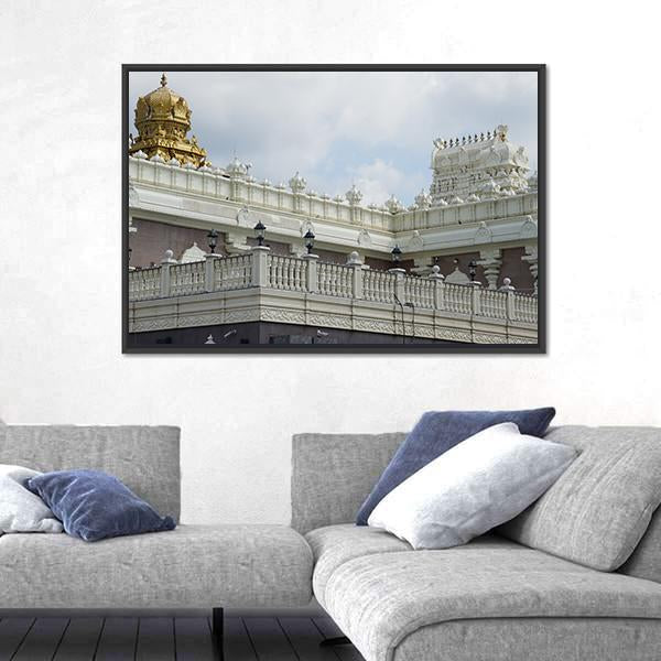 Sri Venkateswara Temple In New Jersey Canvas Wall Art-3 Horizontal-Gallery Wrap-25" x 16"-Tiaracle