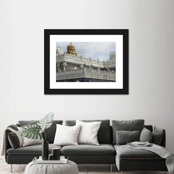 Sri Venkateswara Temple In New Jersey Canvas Wall Art-3 Horizontal-Gallery Wrap-25" x 16"-Tiaracle