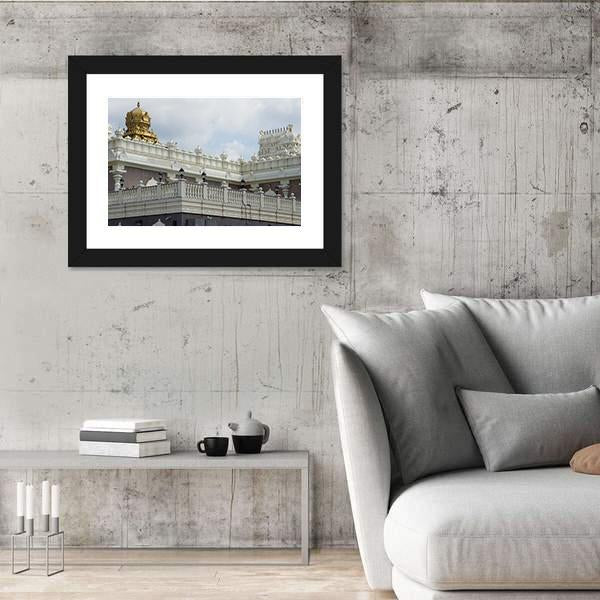 Sri Venkateswara Temple In New Jersey Canvas Wall Art-3 Horizontal-Gallery Wrap-25" x 16"-Tiaracle