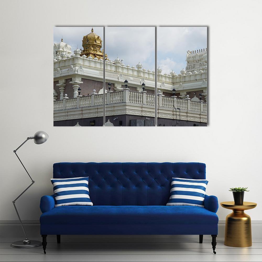 Sri Venkateswara Temple In New Jersey Canvas Wall Art-3 Horizontal-Gallery Wrap-37" x 24"-Tiaracle