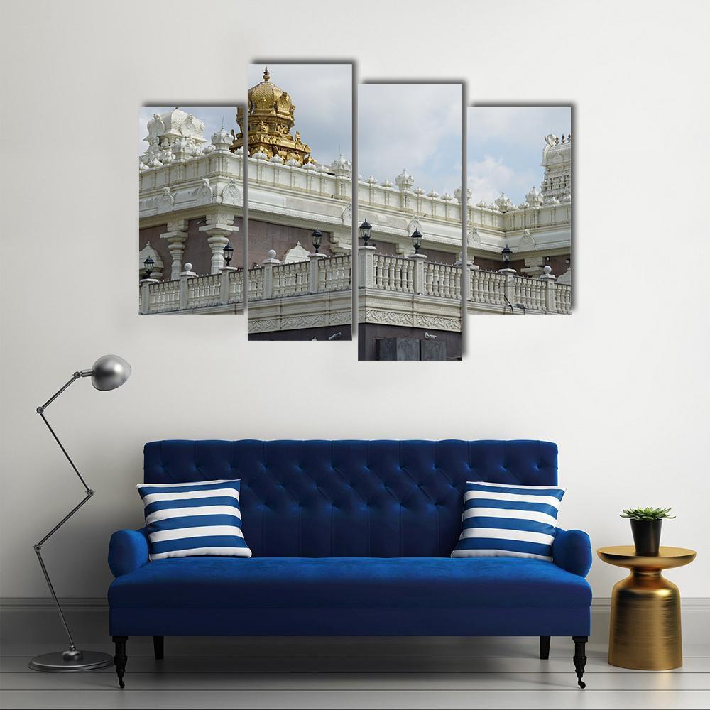 Sri Venkateswara Temple In New Jersey Canvas Wall Art-4 Pop-Gallery Wrap-50" x 32"-Tiaracle
