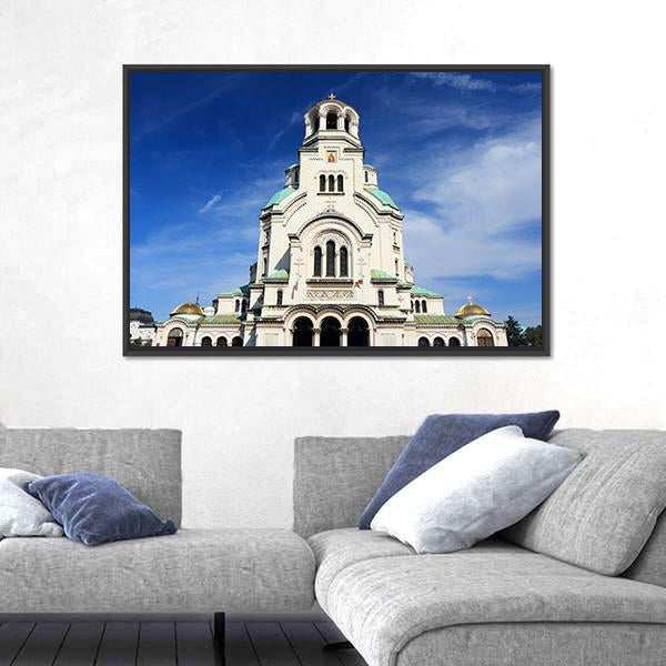 St. Alexander Nevsky Cathedral Vertical Canvas Wall Art-3 Vertical-Gallery Wrap-12" x 25"-Tiaracle