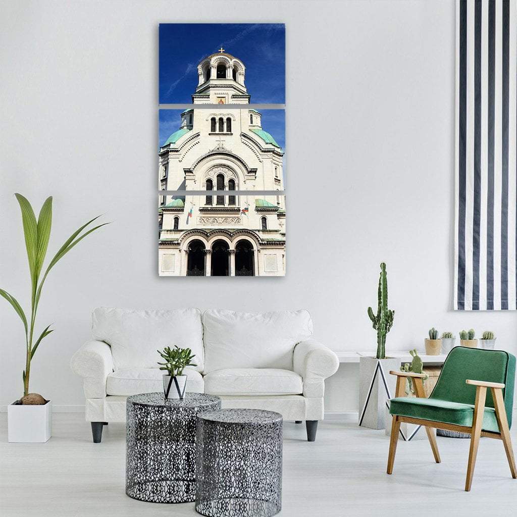 St. Alexander Nevsky Cathedral Vertical Canvas Wall Art-3 Vertical-Gallery Wrap-12" x 25"-Tiaracle