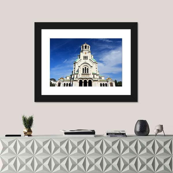 St. Alexander Nevsky Cathedral Vertical Canvas Wall Art-3 Vertical-Gallery Wrap-12" x 25"-Tiaracle