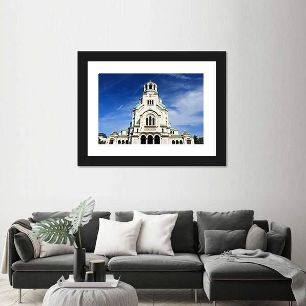 St. Alexander Nevsky Cathedral Vertical Canvas Wall Art-3 Vertical-Gallery Wrap-12" x 25"-Tiaracle