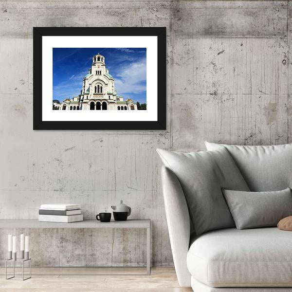 St. Alexander Nevsky Cathedral Vertical Canvas Wall Art-3 Vertical-Gallery Wrap-12" x 25"-Tiaracle