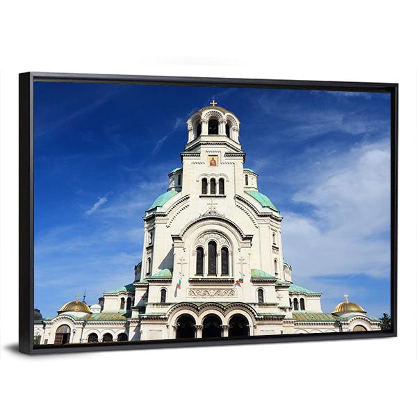 St. Alexander Nevsky Cathedral Vertical Canvas Wall Art-3 Vertical-Gallery Wrap-12" x 25"-Tiaracle