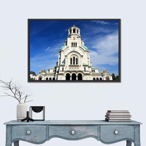 St. Alexander Nevsky Cathedral Vertical Canvas Wall Art-3 Vertical-Gallery Wrap-12" x 25"-Tiaracle