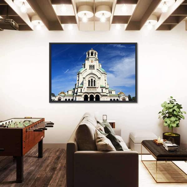 St. Alexander Nevsky Cathedral Vertical Canvas Wall Art-3 Vertical-Gallery Wrap-12" x 25"-Tiaracle