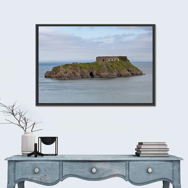 St Catherine s Island Canvas Wall Art-1 Piece-Floating Frame-24" x 16"-Tiaracle