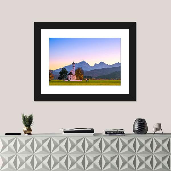 St Coloman Church In Bavaria Vertical Canvas Wall Art-3 Vertical-Gallery Wrap-12" x 25"-Tiaracle