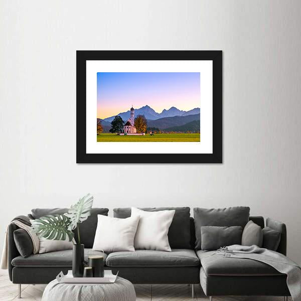St Coloman Church In Bavaria Vertical Canvas Wall Art-3 Vertical-Gallery Wrap-12" x 25"-Tiaracle