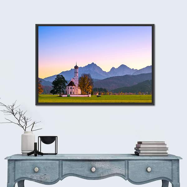 St Coloman Church In Bavaria Vertical Canvas Wall Art-3 Vertical-Gallery Wrap-12" x 25"-Tiaracle