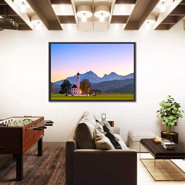 St Coloman Church In Bavaria Vertical Canvas Wall Art-3 Vertical-Gallery Wrap-12" x 25"-Tiaracle