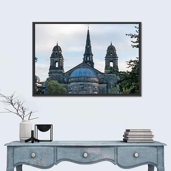 St Cuthbert Parish Church Canvas Wall Art-3 Horizontal-Gallery Wrap-25" x 16"-Tiaracle
