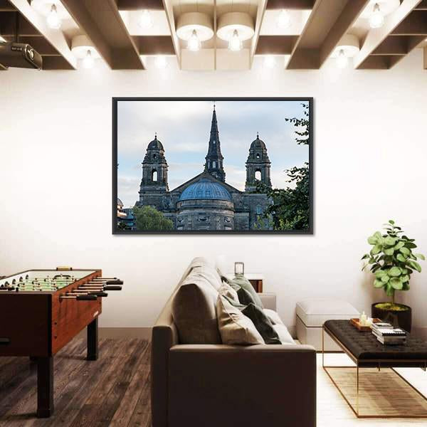 St Cuthbert Parish Church Canvas Wall Art-3 Horizontal-Gallery Wrap-25" x 16"-Tiaracle