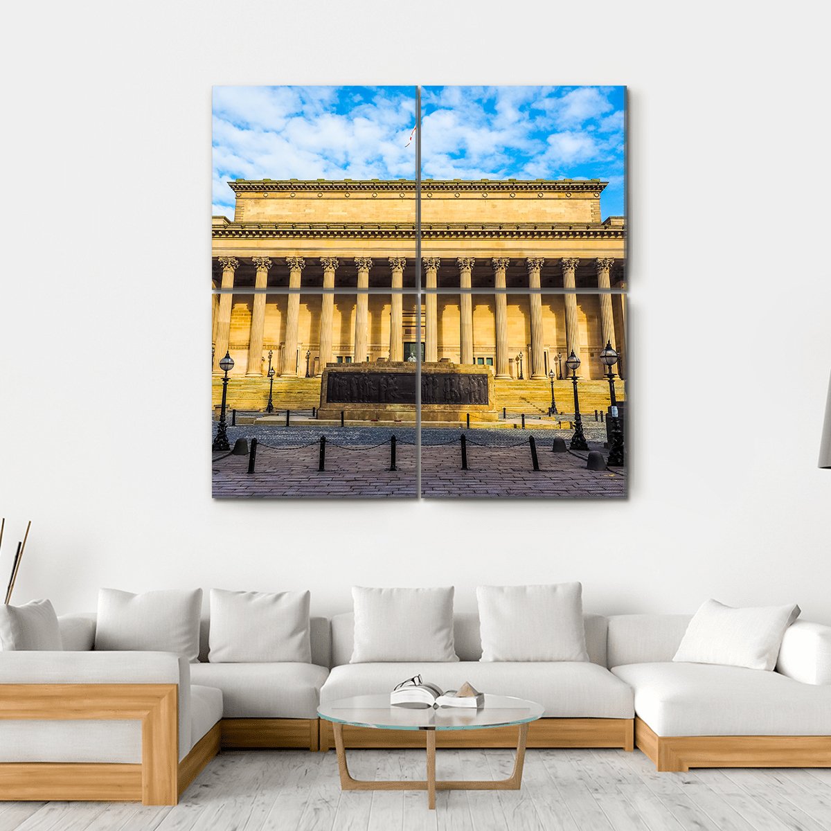 St George Hall Canvas Wall Art-4 Square-Gallery Wrap-17" x 17"-Tiaracle