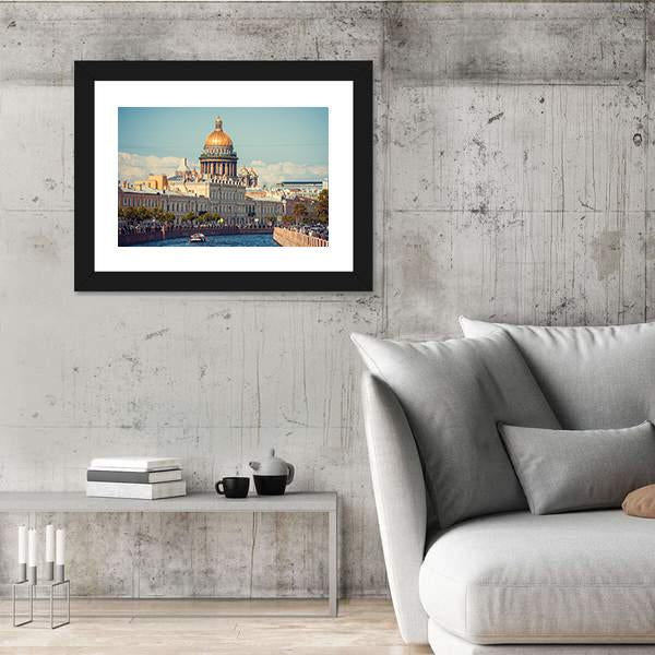 St Isaac's Cathedral Canvas Wall Art-5 Horizontal-Gallery Wrap-22" x 12"-Tiaracle