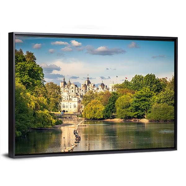 St James Park In London Canvas Wall Art-3 Horizontal-Gallery Wrap-25" x 16"-Tiaracle