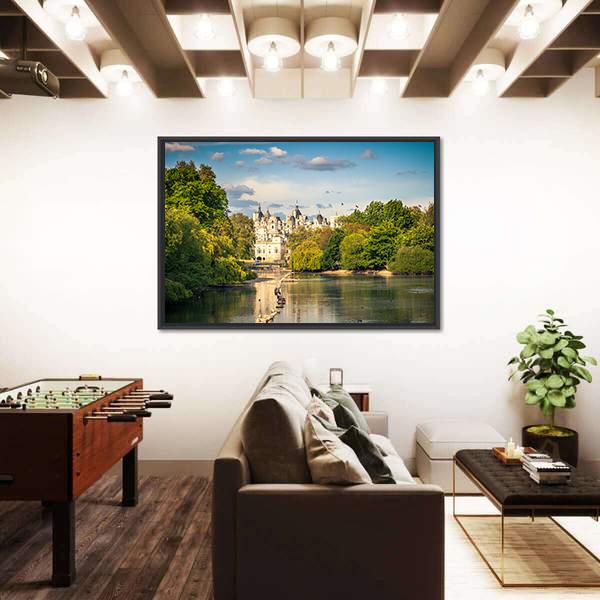 St James Park In London Canvas Wall Art-3 Horizontal-Gallery Wrap-25" x 16"-Tiaracle